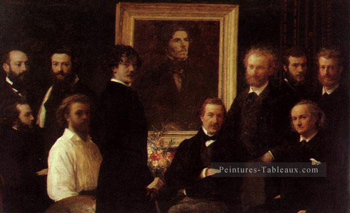 Hommage à Delacroix 1864 Henri Fantin Latour Peintures à l'huile
